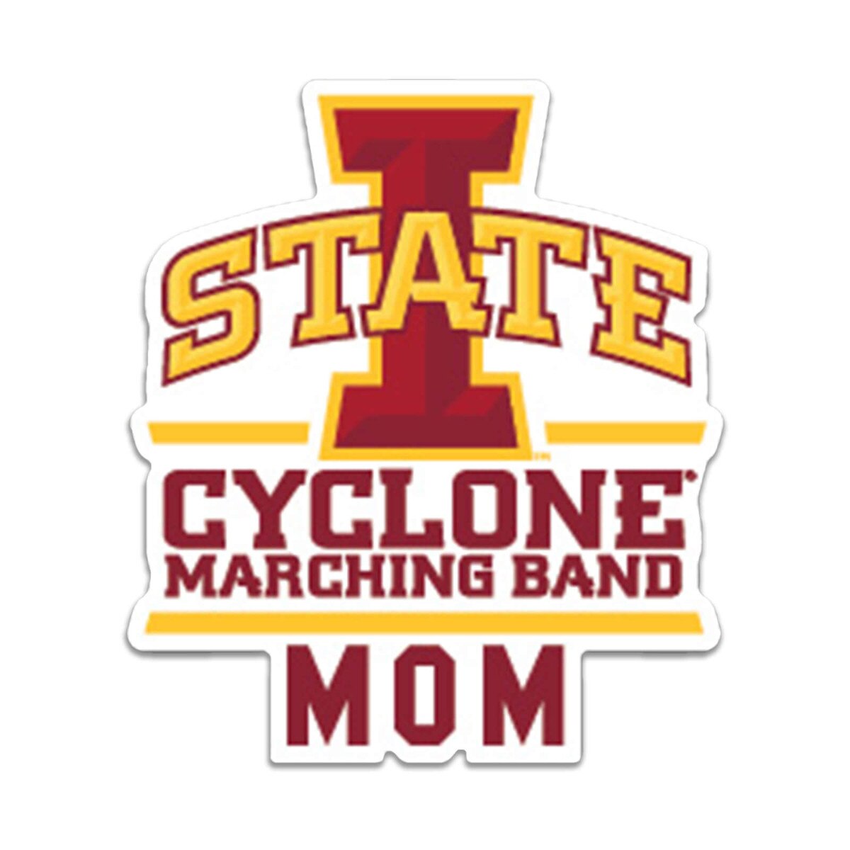 I-State Cyclone Marching Band Mom Vinyl Decal (3"x3.5")